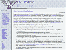 Tablet Screenshot of owlfolio.org
